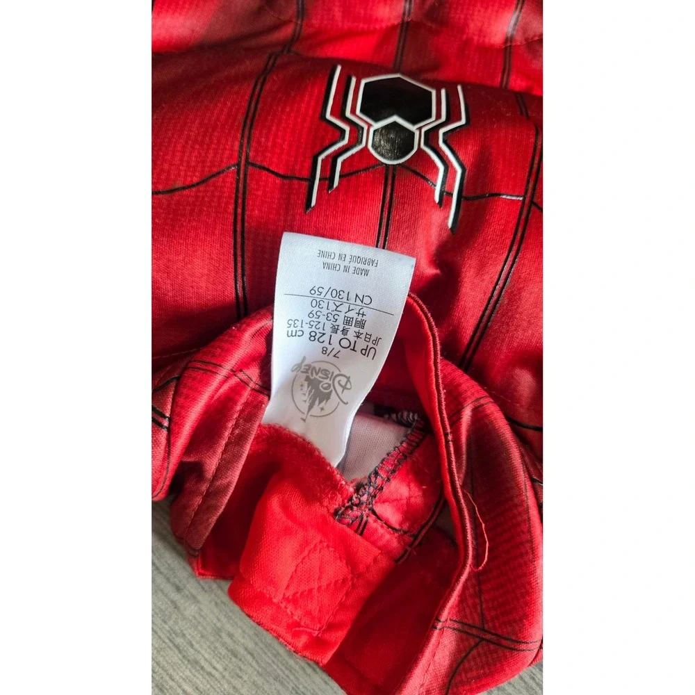 Disney Marvel Spider-Man Far From Home Kids Costume Red Black Size 7/8 Mask Set - Picture 4 of 9